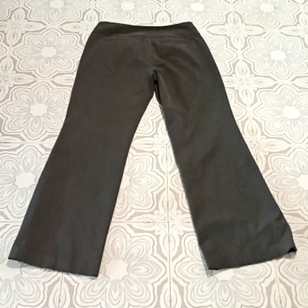 Womens Pants Express Classic Black Gray Charcoal Hue Editor Trousers Sz 12R